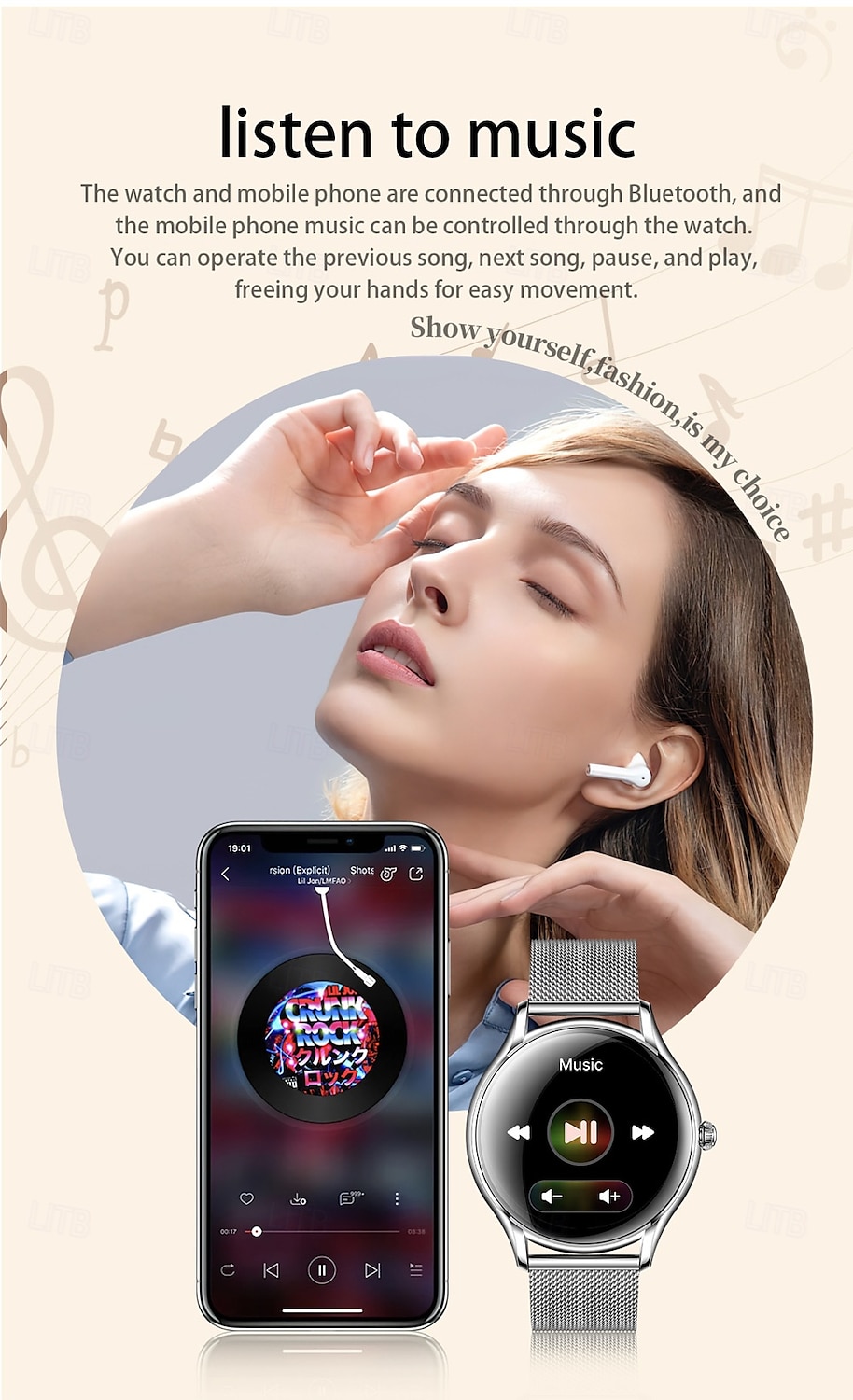 696 QS36 Reloj inteligente 1.43 pulgada Smartwatch Reloj elegante Bluetooth ECG + PPG Podómetro Recordatorio de Llamadas Compatible con Android iOS Mujer Hombre Impermeable Control de Medios 2025 - $55.99 –P13