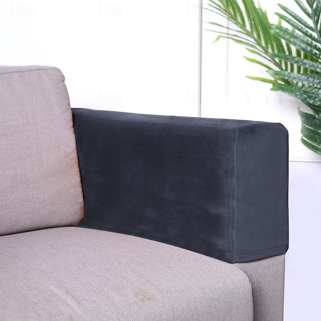 2 Stück Stretch-Stoff Sofa-Armlehnenbezüge Sessel-Armlehnenbezüge Fleckenabweisender waschbarer Möbelschutz 2025 - $12.49 –P4