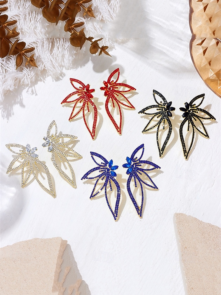 crystal butterfly statement örhängen med strassdetaljer, eleganta dingla örhängen för kvinnor, perfekta för bröllop, fester och formella evenemang 2026 - GBP £7 –P6