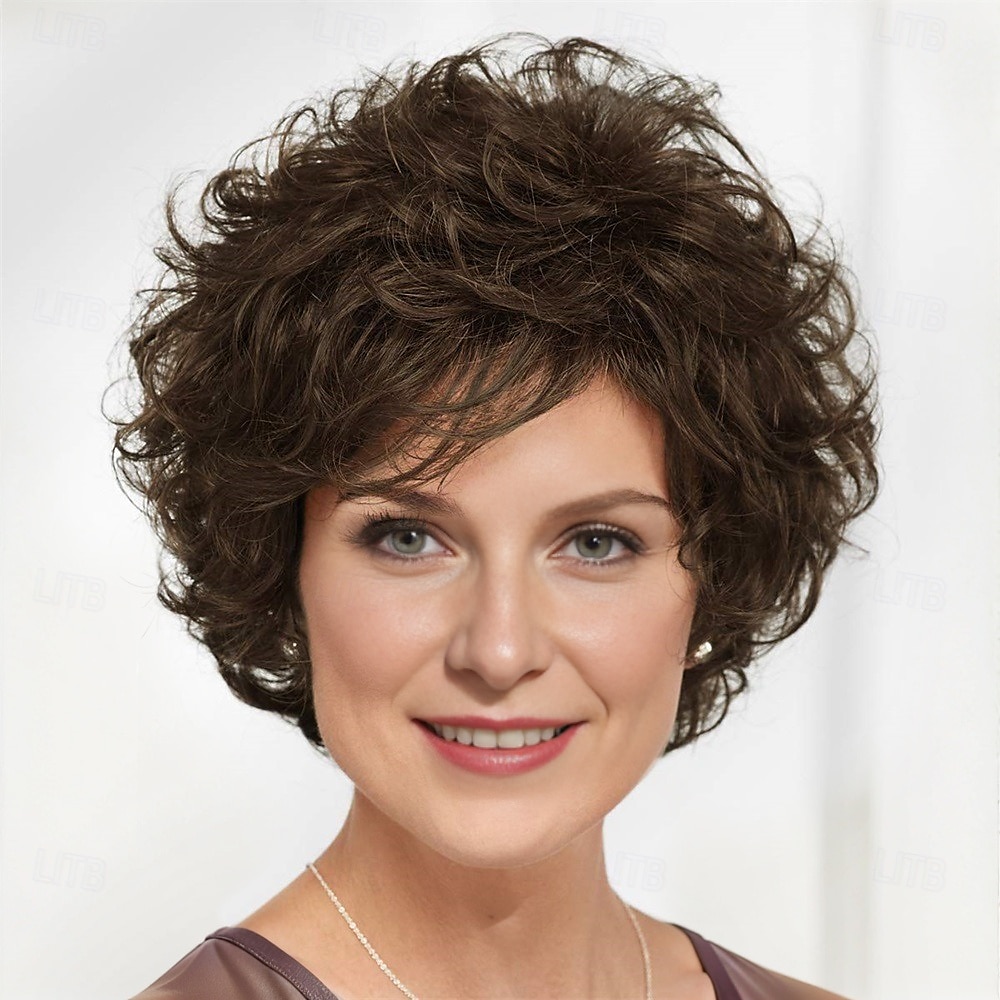Nora WhisperLite Wig  Short Volume-Rich Layers Of Soft Feathery Waves / Multi-tonal Shades of Blonde Silver Brown and Red 2025 - $24.99 –P11