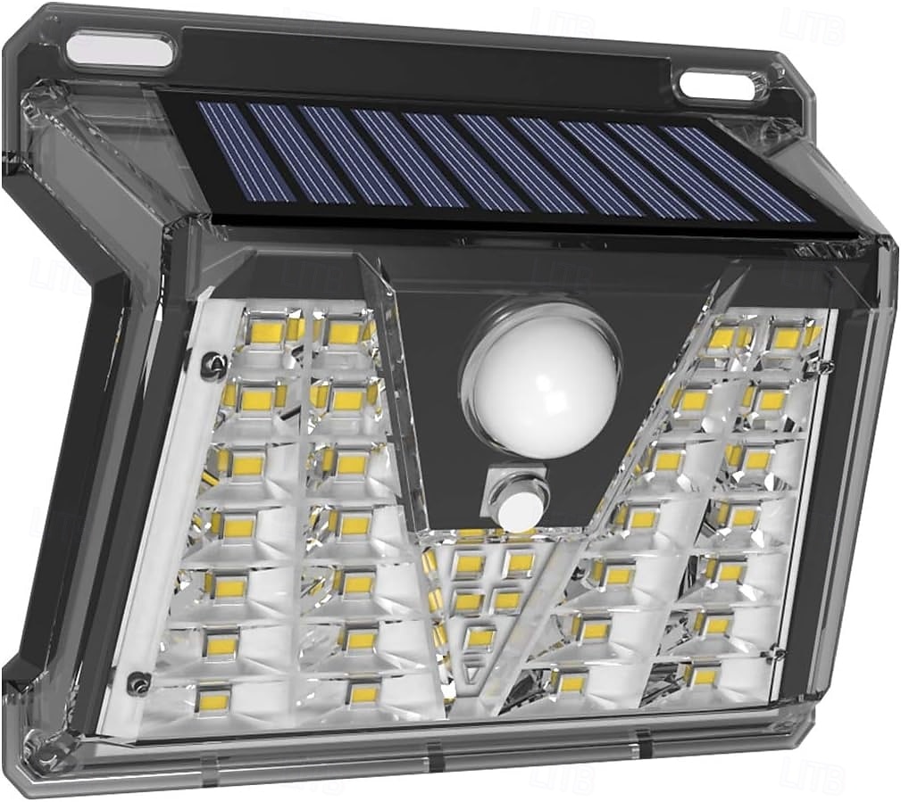 Outdoor Solar Waterproof Wall Lamp with Motion Sensor - 33/73 LED Beads IP65 Waterproof 270° Wide-Angle for Porch, Courtyard, Balcony and Garage Lighting 1pc 2025 - $15.99 –P10