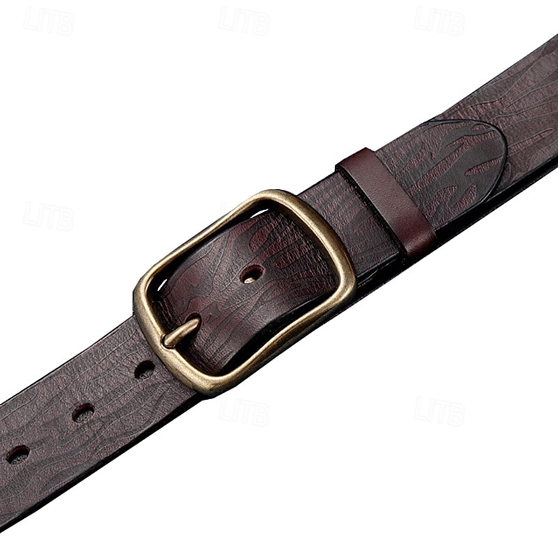 Herr Bälte Svart Brun Kohud Första lagret kohud Elegant Semester Vintage Reaktiv Tryck Skola Formell Bröllop 2025 - $31.99 –P5