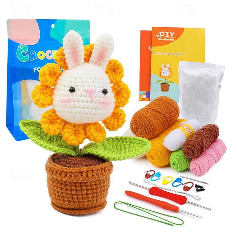Crochet Kit for Beginners - Complete Crochet Kits with Stitch by Stitch Video Tutorial Beginner Crochet Kit for Adults Kids Gift - Starter Easy Learn to Crochet 2025 - $15.99 –P6