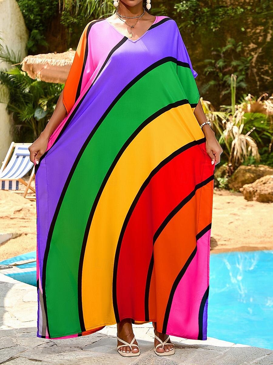 Damen Badeanzug Zudecken Schwimm-Kleid Bademode Patchwork Urlaub Strandbekleidung Farbblock Rundhalsausschnitt Langarm Badeanzüge 2025 - $34.99 –P1
