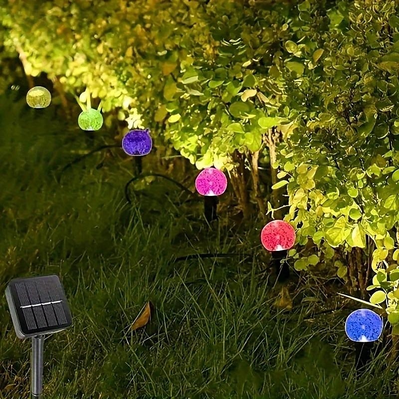 1 kpl aurinko vedenpitävä kupla pallo maadoituspistoke valonauha 30 led sädettä polku sisäpihan puutarha nurmikon koristelu tunnelma valonauha 2025 - $15.99 –P7