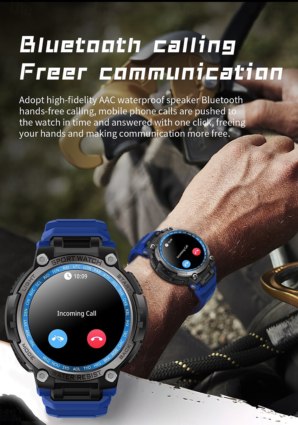 696 LC17 Εξυπνο ρολόι 1.53 inch Έξυπνο ρολόι Bluetooth Υπενθύμιση Κλήσης Παρακολούθηση Δραστηριότητας Συσκευή Παρακολούθησης Καρδιακού Παλμού Συμβατό με Android iOS Γυναικεία Άντρες 2025 - $57.99 –P10