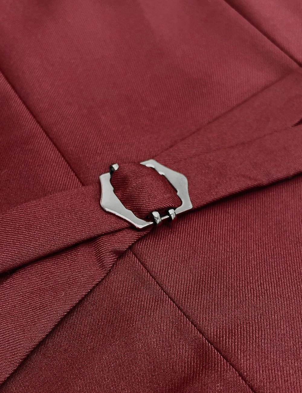 Heren liiketoiminta Kostuums Bordeaux Formeel Werk Kleding Effen Standaard pasvorm 3-delige set Enkele rij knopen met twee knopen 2025 - $122.99 –P6