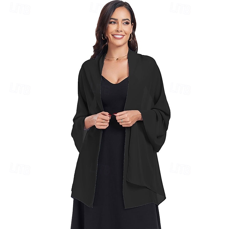 sjal wraps for kvinner bryllup kveld chiffon myke sjal for bryllup gjest brude skjerf 2025 - $14.99 –P3