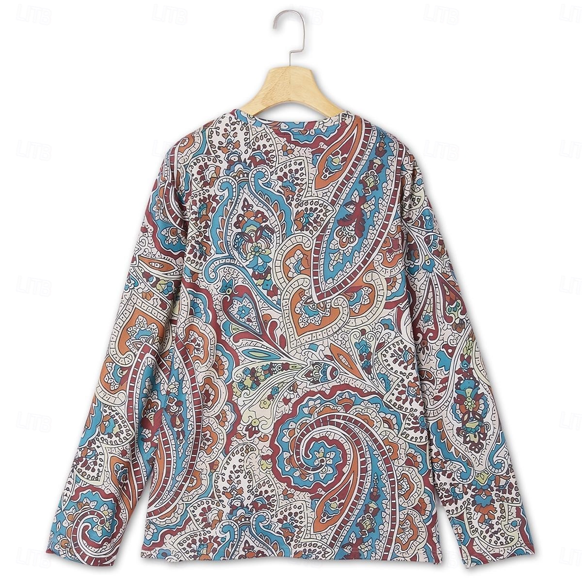 Per uomo maglietta Camicia Henley Magliette Pop art Tribale Henley Giallo Rosso Blu Stampa 3D Plus Size Esterno Giornaliero Manica lunga Bottone giù Stampa Abbigliamento Originale Moda Vintage del 2025 a GBP £19 –P5
