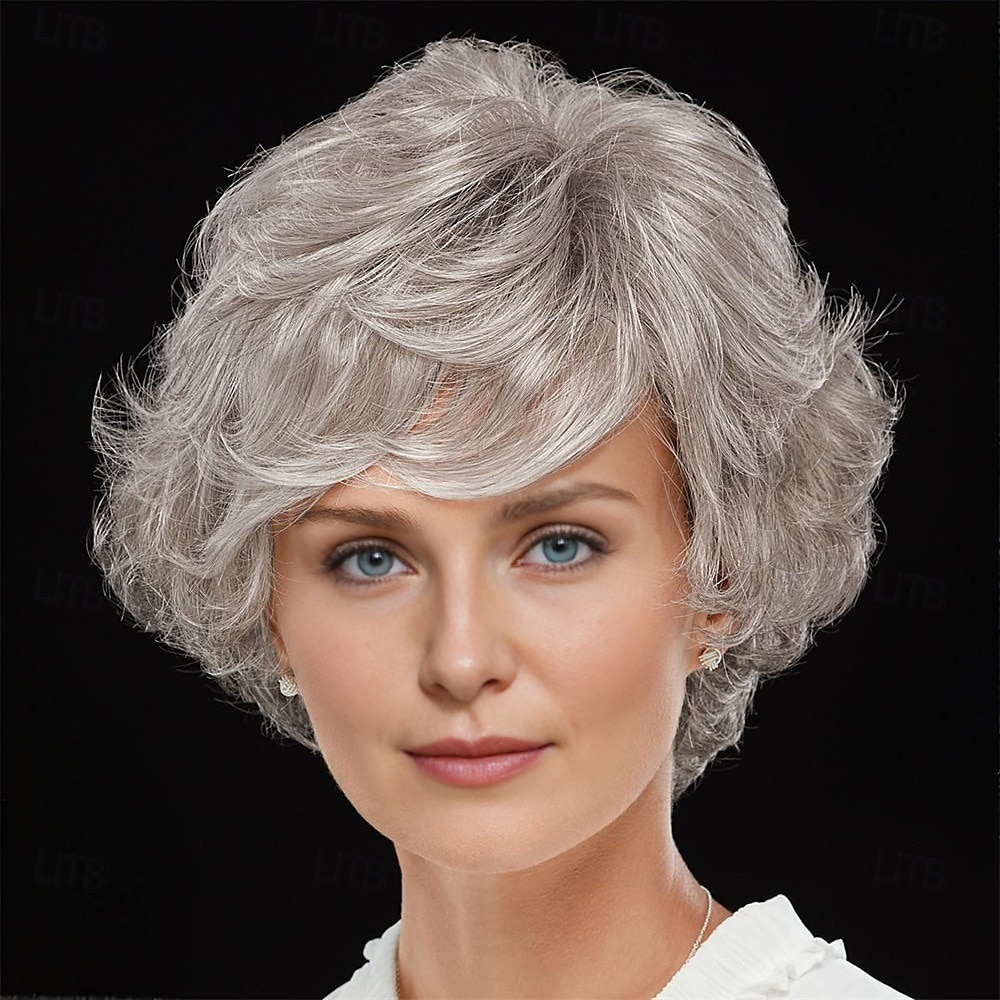 WhisperLite Wig Luxe Crop-Style Wig with Razored Bangs and Dimensional Layers/Multi-Tonal Shades of Blonde Silver Brown and Red 2025 - $18.99 –P2