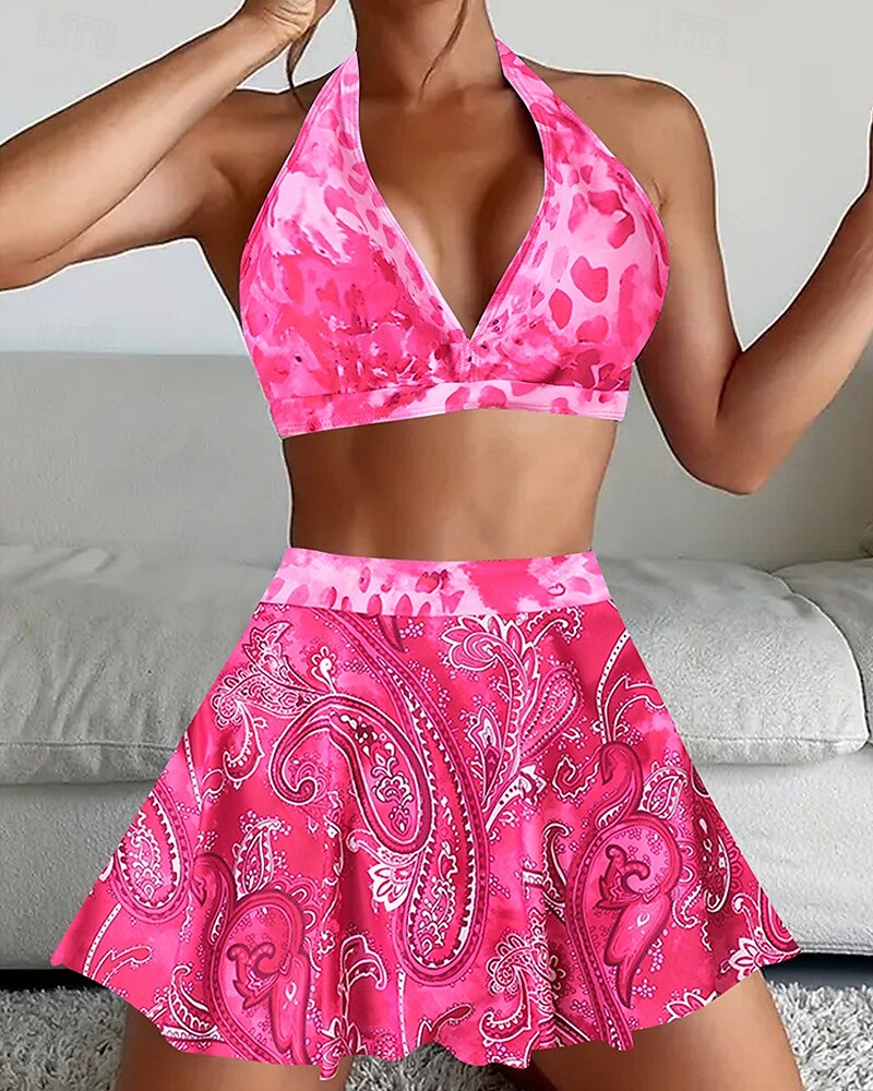 Femme Tankini Maillot De Bain Deux Pièces Dos Nu Maillots de Bain Floral Maillots de Bain Noir Jaune Respirable Séchage rapide Poids Léger Sans Manches - Natation Surf Plage Eté Printemps de 2025 ? $26.99 –P16