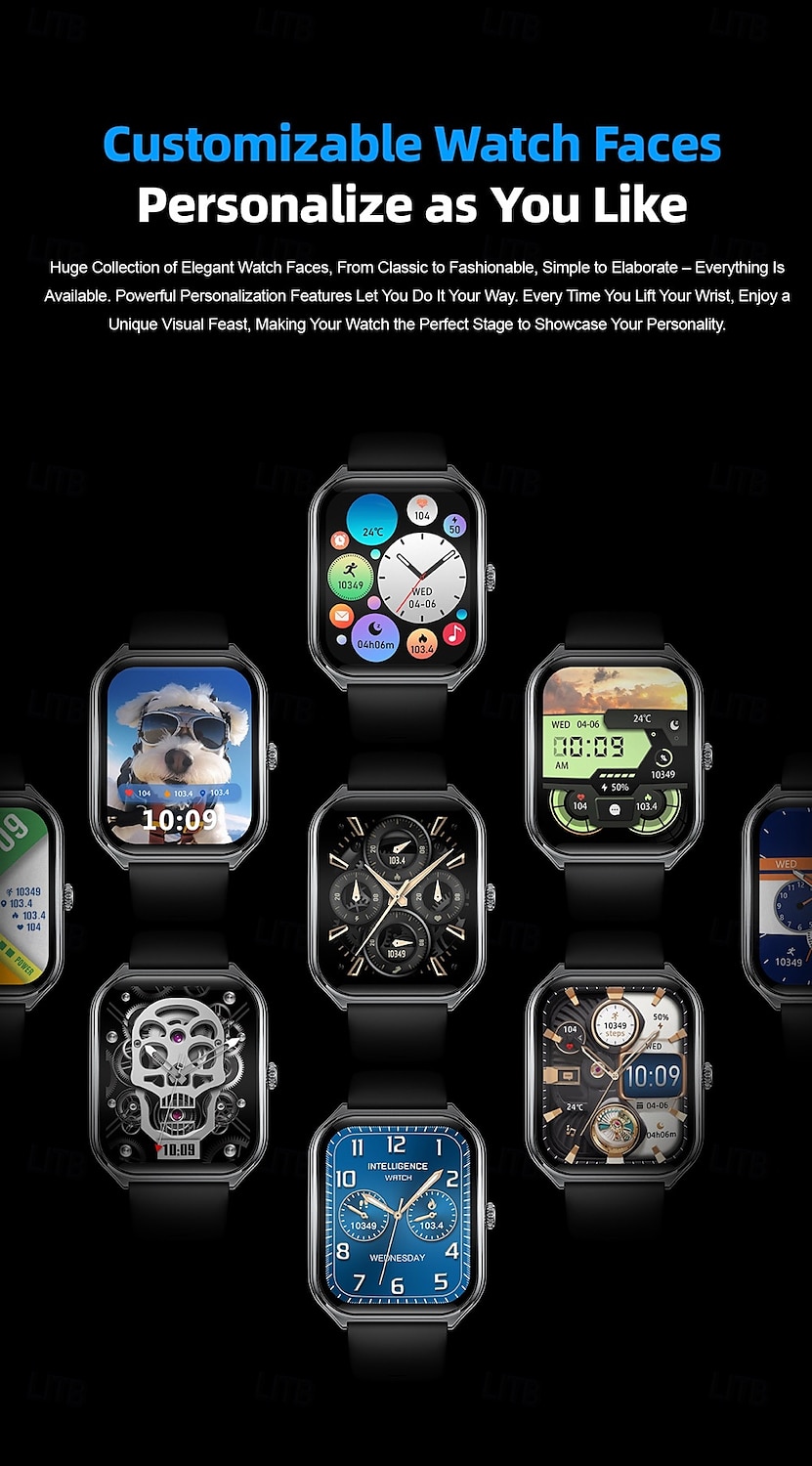 696 MT67 Orologio intelligente 1.96 pollice Intelligente Guarda Bluetooth ECG + PPG Pedometro Avviso di chiamata Compatibile con Android iOS Da donna Da uomo Standby lungo Impermeabile Controllo media del 2025 a $56.99 –P14