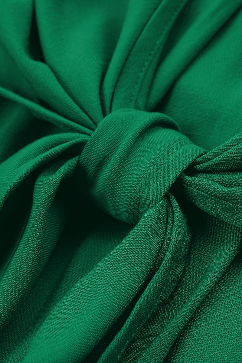 Per donna Vestito maxi Abito casual Abito linea A Abito sottoveste Moda Essenziale Informale Da mare Giornaliero Standard Liscio Senza maniche A V Giallo Verde Estate Primavera del 2025 a $33.99 –P13