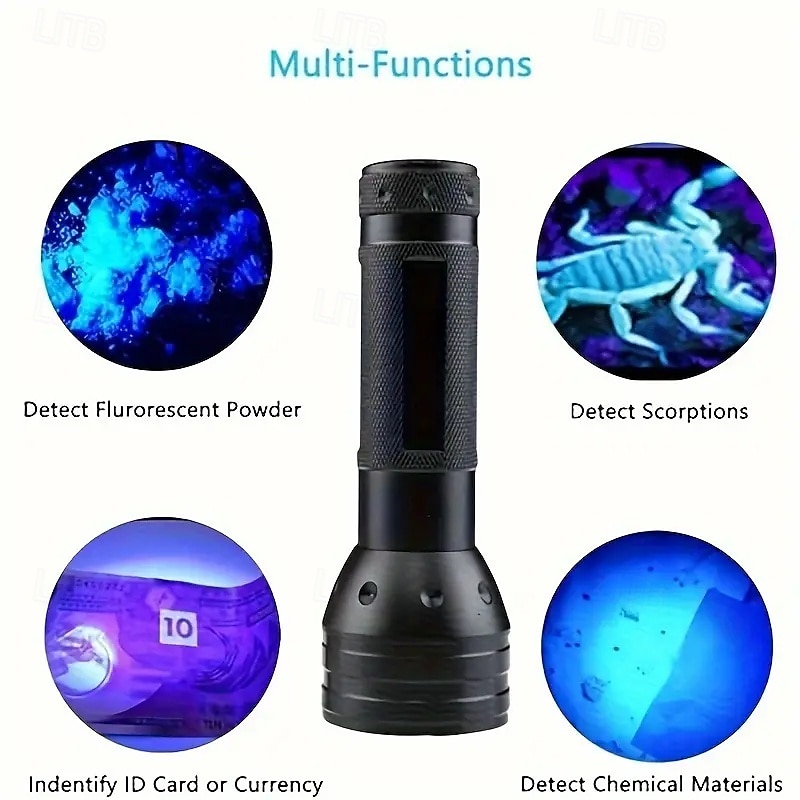 51 LED UV Flashlight - 395nm Black Light for Dog Urine, Pet Stains & Bed Bug Detection (Batteries Not Included) 2025 - $21.99 –P10