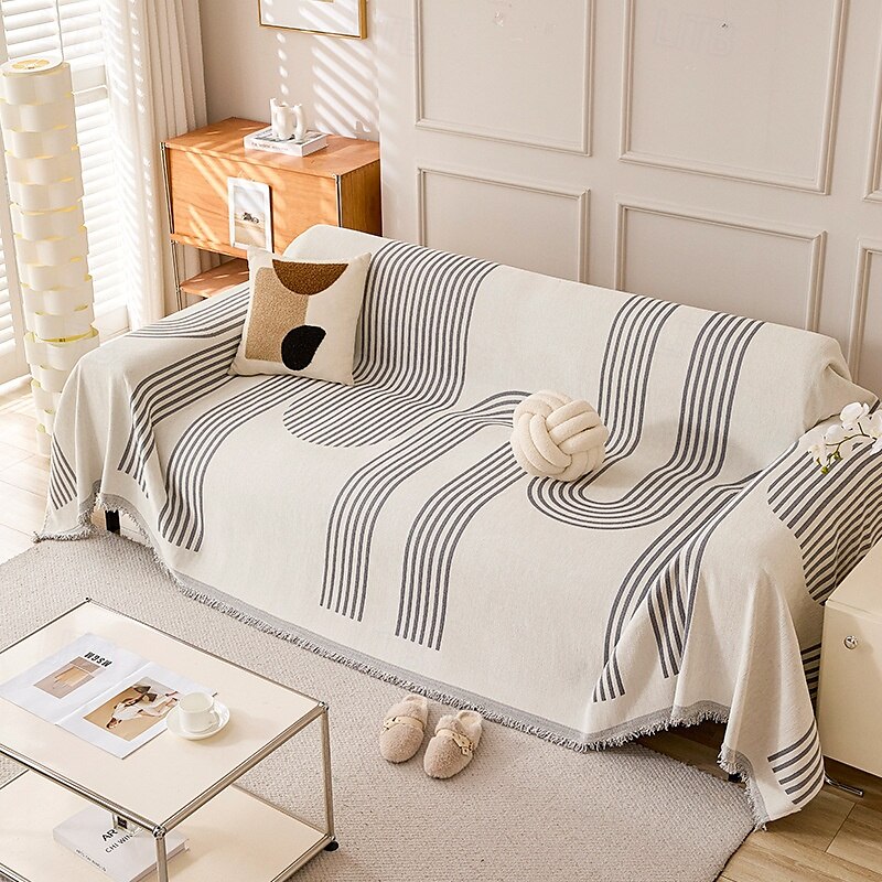 copridivano in ciniglia bifacciale, copridivano in ciniglia reversibile, copridivano, asciugamano per divano, coperta con nappe, copridivano antigraffio per gatti del 2025 a $19.99 –P8