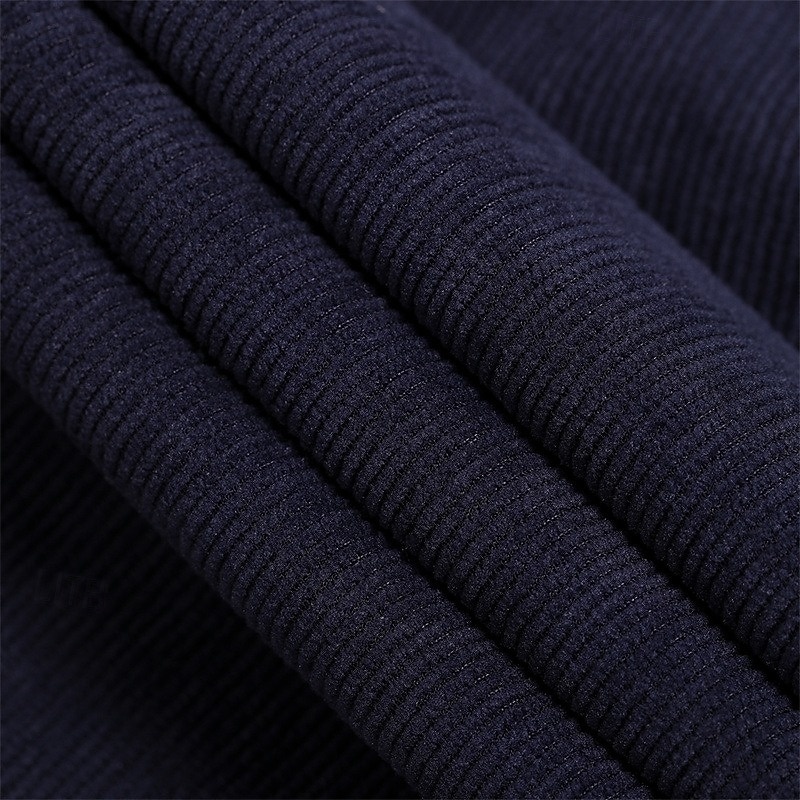 Per uomo Camicia di Velluto a Coste Polo con zip Sport all'Aperto Casuale Collo Alto Colletto Mao Manica Lunga Moda Essenziale Semplice Zip a un quarto Inverno Primavera & Autunno Autunno & Inverno del 2025 a $21.99 –P9