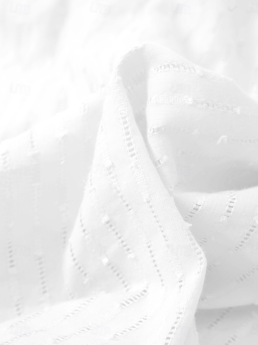 Per donna Vestito longuette Vestito bianco Abito casual Abito linea A Moda Essenziale Informale Da mare Giornaliero Standard Liscio Senza maniche A V Bianco Verde Estate Primavera del 2025 a $42.99 –P16