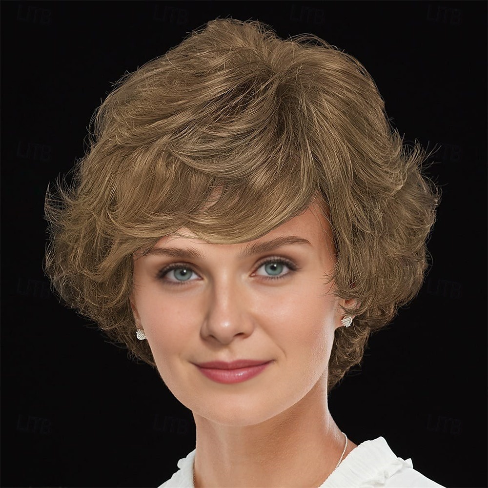 WhisperLite Wig Luxe Crop-Style Wig with Razored Bangs and Dimensional Layers/Multi-Tonal Shades of Blonde Silver Brown and Red 2025 - $18.99 –P7