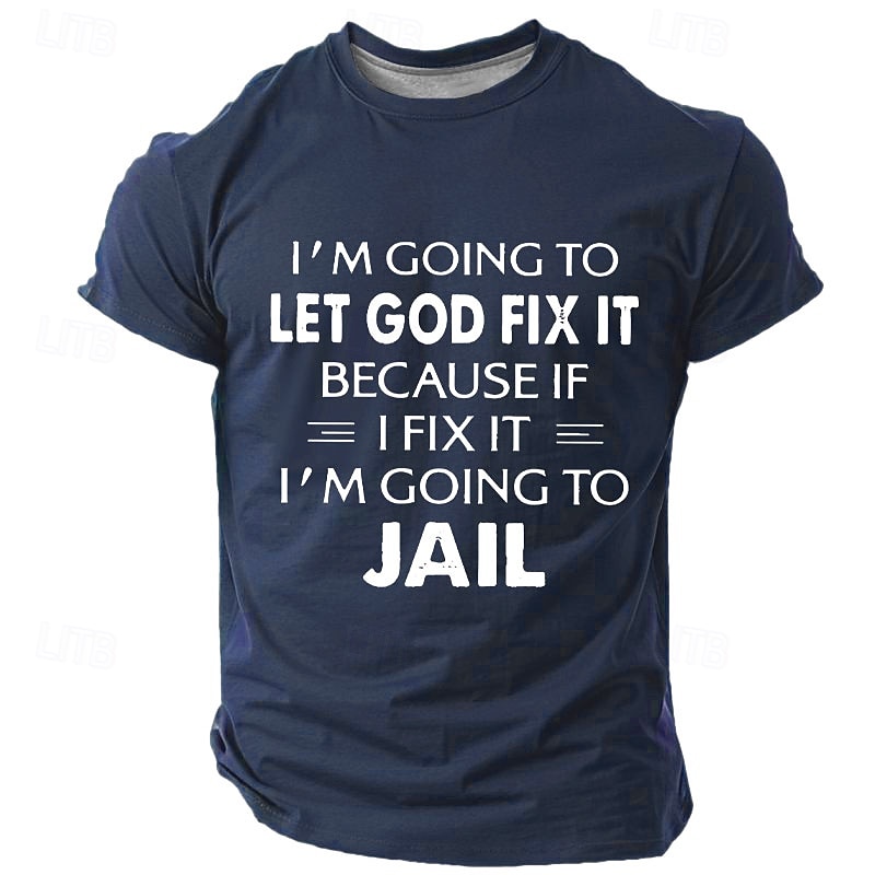 Herre Morsom T skjorte Kortermet T skjorte 3D-utskrift Crew-hals Skjorte Mote Daglig Gate Daglig Svart Blå Grønn Sommer Vår Klær S M L XL XXL XXXL 2025 - $17.99 –P2