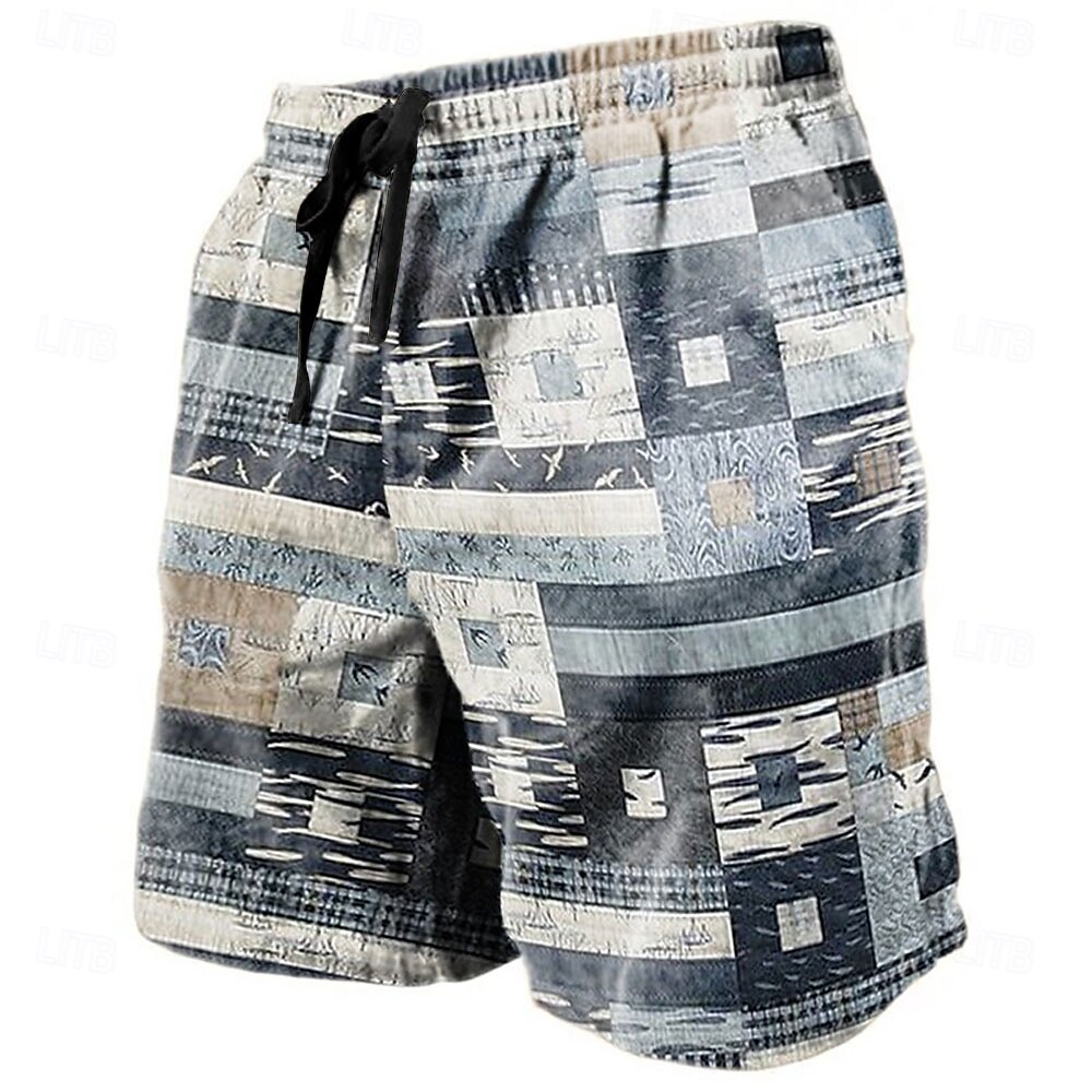 Per uomo Pop art Color Block Collage Pantaloncini Pantaloncini estivi Pantaloncini da spiaggia Vita normale Streetwear Hawaiano Originale Informale Giornaliero Per eventi A cordoncino Vita elastica del 2025 a $19.99 –P3