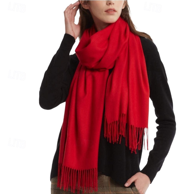 xale de pashmina macio e sedoso envolve lenço de cores sólidas para vestidos de noite de casamento de 2025 por $15.49 –P22