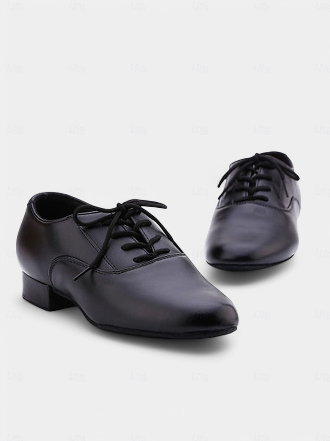 sapatos de dança de salão masculinos pretos com cadarço - design de couro confortável para apresentações profissionais e eventos formais de 2025 por $42.99 –P4