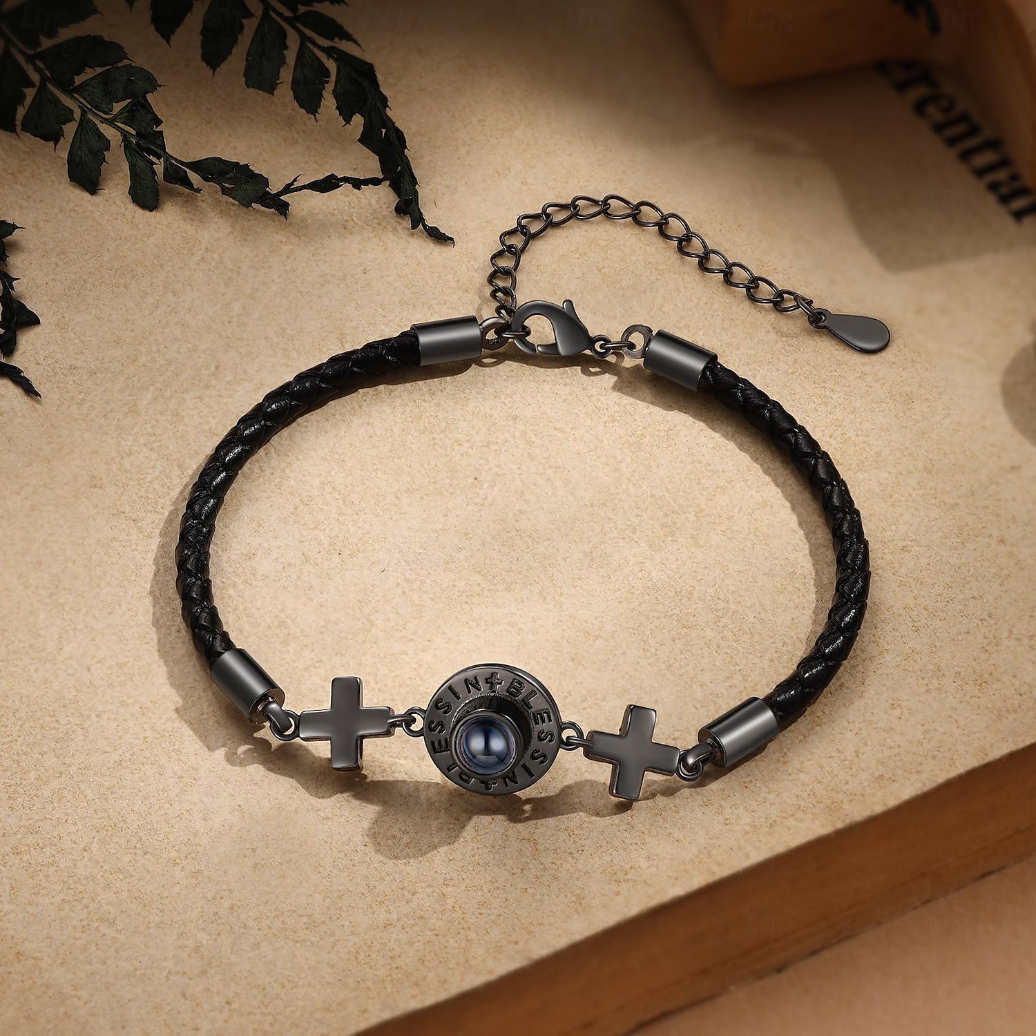 Personalisierte Kreuz-Foto-Armband das beste Geschenk für Papa christliches Geschenk mit Projektionsstein für Freunde Familie Hochzeit Weihnachten Geburtstag Jubiläum 2025 - $34.99 –P4