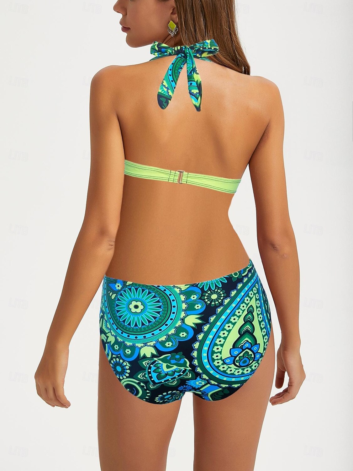 Damen Badeanzug 2 Stück Kurze Hosen Bademode Rückenfrei Geometrisch Urlaub Strandbekleidung Graphic Stürzen Ärmellos Badeanzüge 2026 - $26.99 –P13