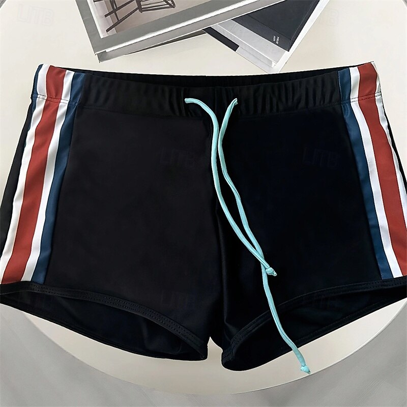 Ανδρικά Σορτσάκια Κολύμβησης Μαγιό Βερμούδα Ριγέ Κουρελού Κορδόνι Γρήγορο Στέγνωμα Άνετο Αναπνέει Μαγιό Παντελόνια Φούστες Σέρφινγκ Παραλία Θαλάσσια Σπορ Καλοκαίρι 2026 - $13.49 –P9