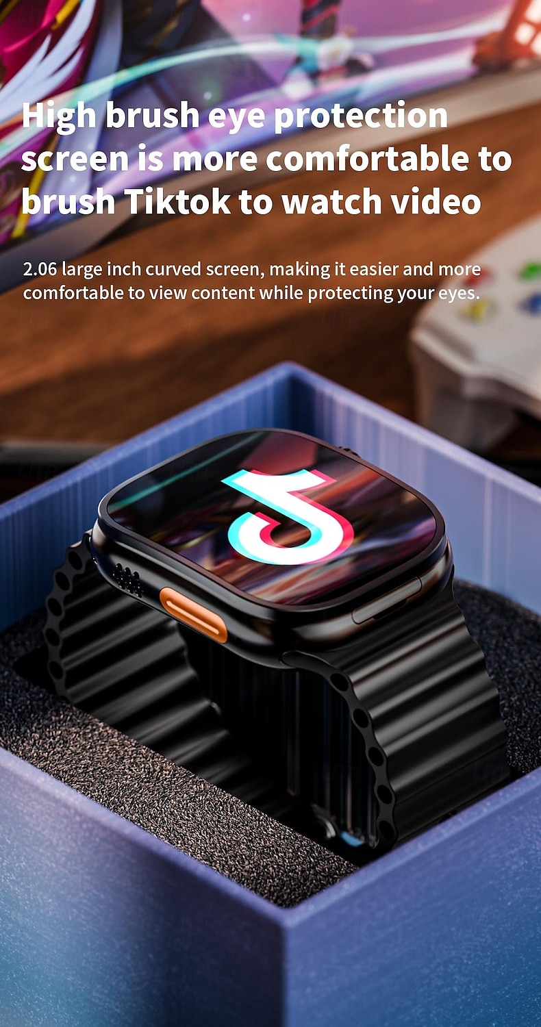 Умные часы LOKMAT XH12C 4G LTE телефон GPS монитор сердечного ритма Bluetooth Android iOS 2.06" 2025 - $113.99 –P8