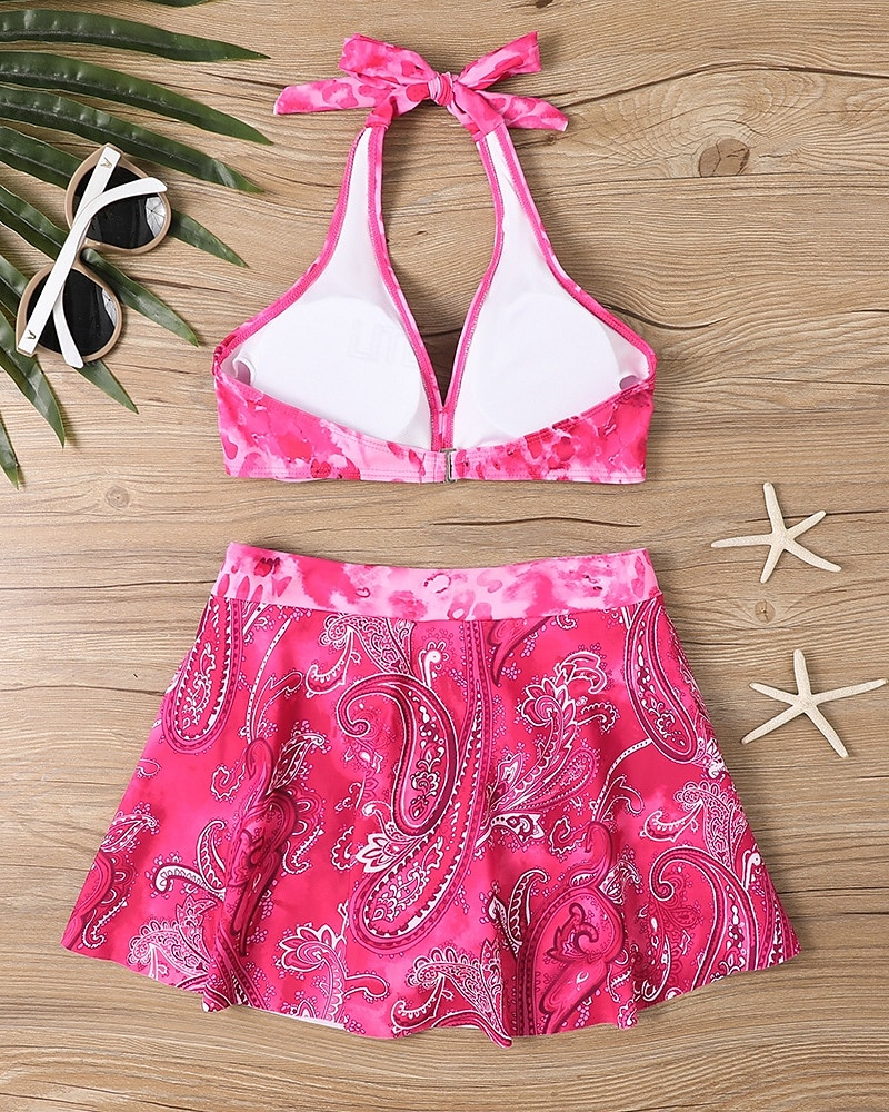 Femme Tankini Maillot De Bain Deux Pièces Dos Nu Maillots de Bain Floral Maillots de Bain Noir Jaune Respirable Séchage rapide Poids Léger Sans Manches - Natation Surf Plage Eté Printemps de 2025 ? $26.99 –P18