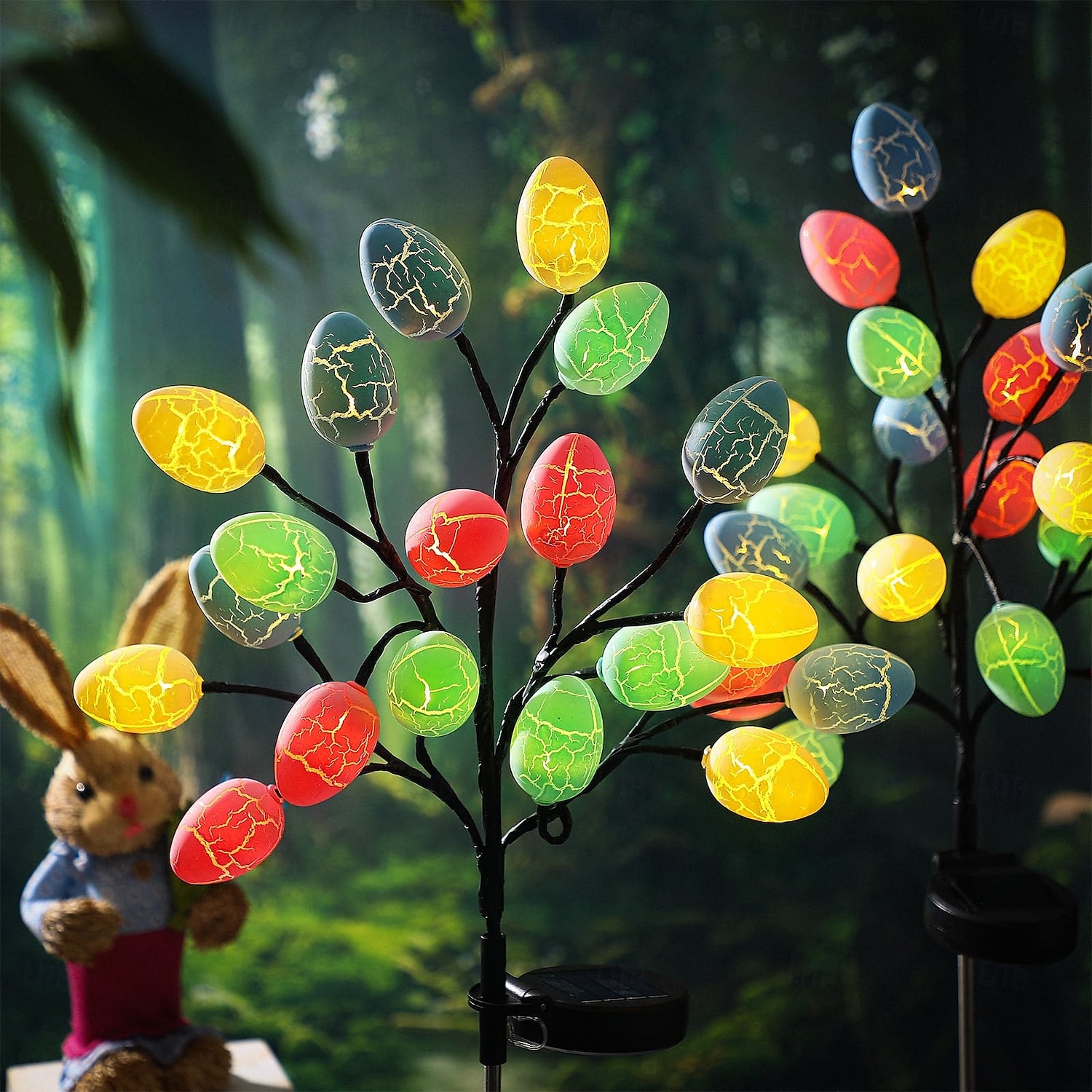 Luz de chão solar para ovos de páscoa ao ar livre - 20 contas de led para decoração de feriado de pátio, jardim e gramado 1 unidade de 2025 por $22.99 –P3