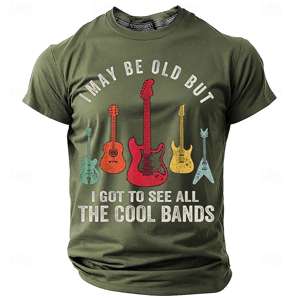festival de muzică Bărbați Amuzant Chitară Tricou Manșon scurt Tricou Tipărire 3D Stil Nautic Cămașă Modă Zilnic Stradă Zilnic Negru Albastru piscină Trifoi Vară Primăvară Îmbrăcăminte S M L XL XXL 2025 - $17.99 –P5