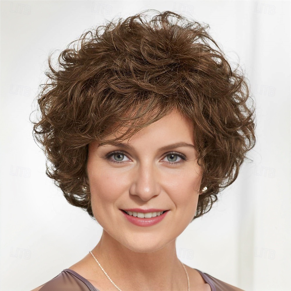 Nora WhisperLite Wig  Short Volume-Rich Layers Of Soft Feathery Waves / Multi-tonal Shades of Blonde Silver Brown and Red 2025 - $24.99 –P6