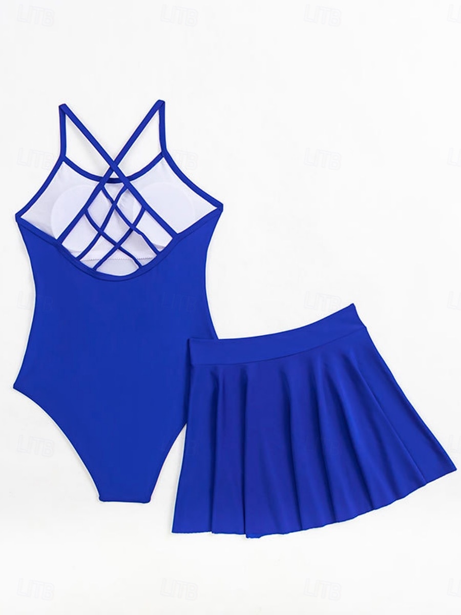 Women's Swimwear One Piece Monokini Swimsuit Backless Tummy Control High Waist Slim Vacation Beach Wear Solid Color U Neck Sleeveless Bathing Suits 2025 - $34.99 –P7