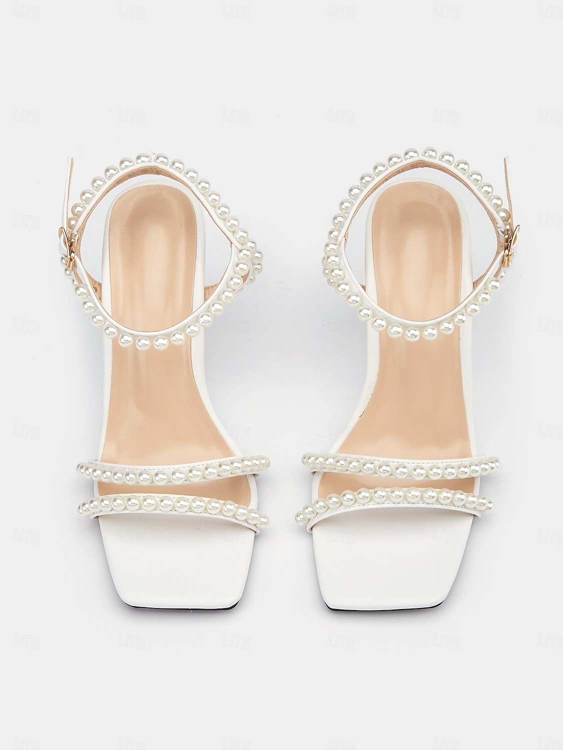 talons compensés ornés de perles pour femmes – sandales de mariage élégantes à bout ouvert pour les mariées et les occasions formelles de 2025 ? $34.99 –P4