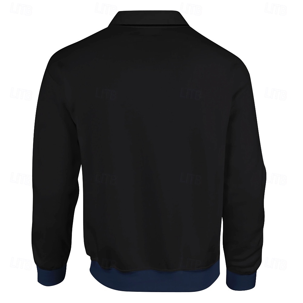 Per uomo A righe Polo da rugby Polo a maglia intrecciata Manica Lunga Magliette polo Camicie con Colletto Casual All'aperto Athleisure Stampa 3D Primavera Autunno Inverno Nero Blu Marrone del 2025 a $28.99 –P4
