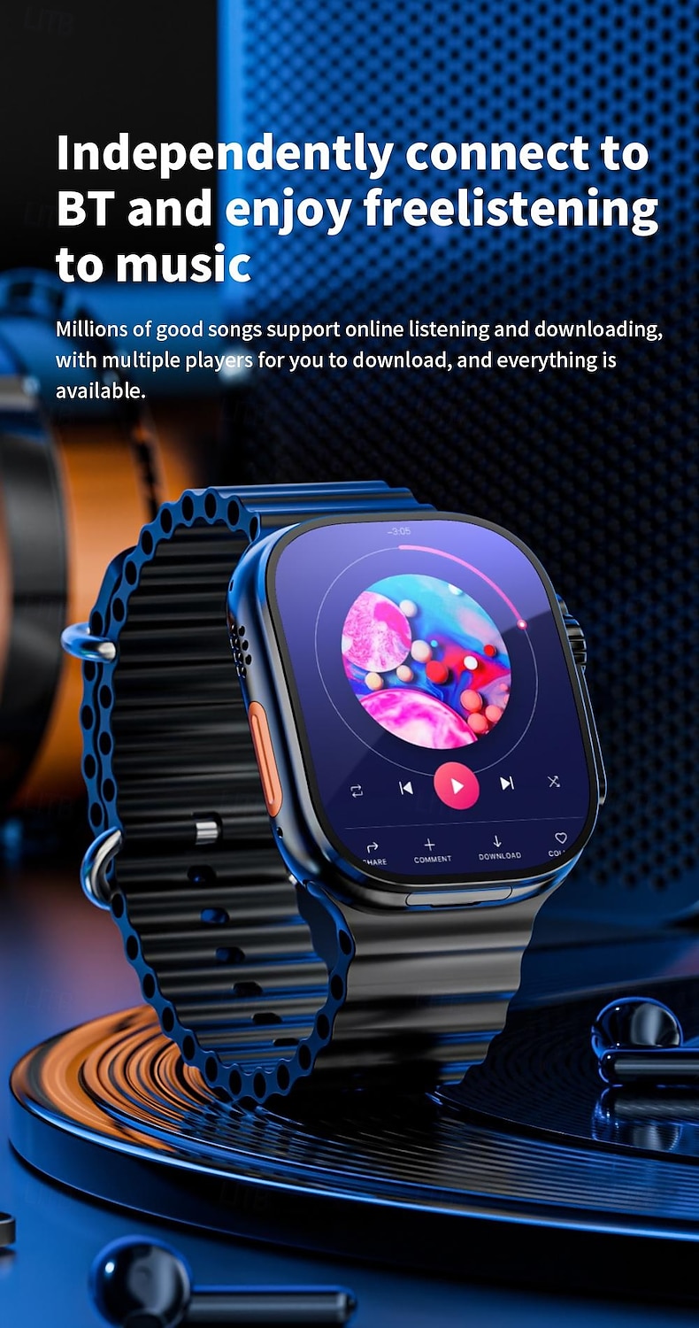 Умные часы LOKMAT XH12C 4G LTE телефон GPS монитор сердечного ритма Bluetooth Android iOS 2.06" 2025 - $113.99 –P11