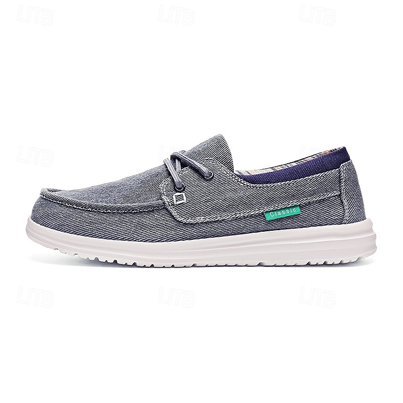 Men's Beige Canvas Boat Shoes with Lace-Up Design and Comfortable Sole – Ideal for Casual and Outdoor Activities 2025 - $42.99 –P1