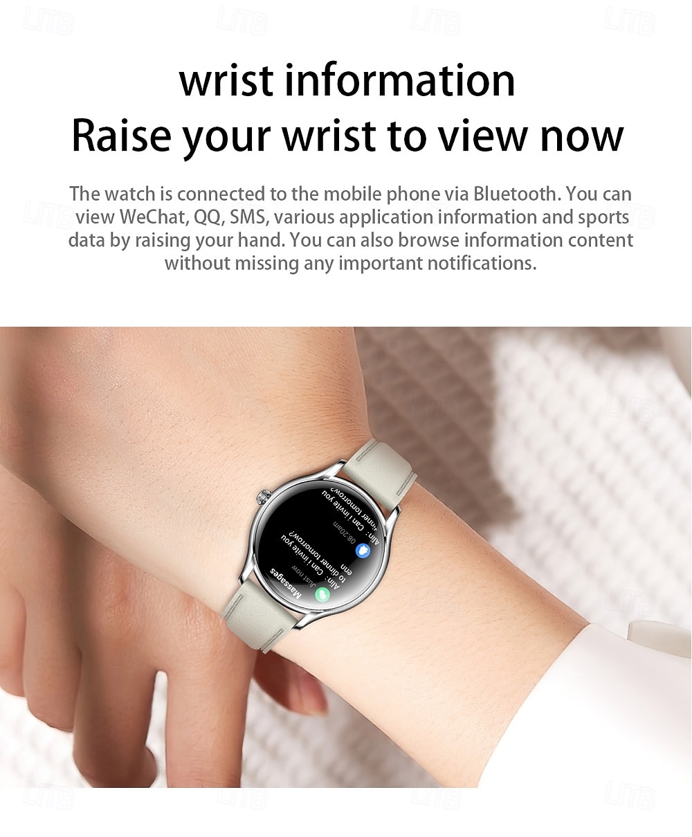 696 QS36 Reloj inteligente 1.43 pulgada Smartwatch Reloj elegante Bluetooth ECG + PPG Podómetro Recordatorio de Llamadas Compatible con Android iOS Mujer Hombre Impermeable Control de Medios 2025 - $55.99 –P12
