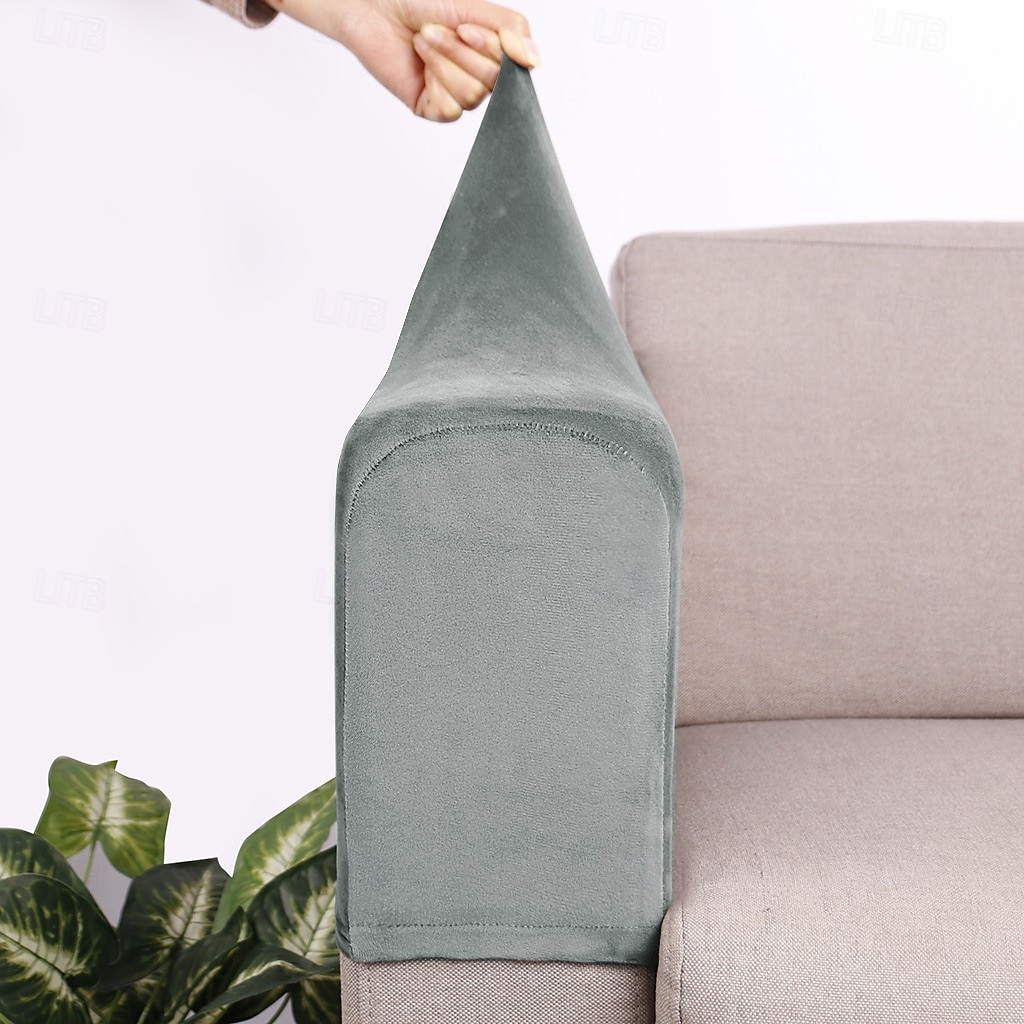 2 Stück Stretch-Stoff Sofa-Armlehnenbezüge Sessel-Armlehnenbezüge Fleckenabweisender waschbarer Möbelschutz 2025 - $12.49 –P10