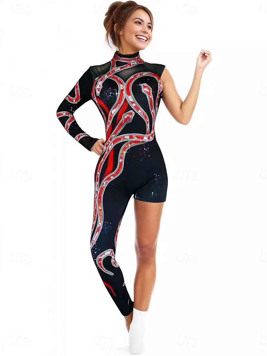 Taylor Halloween Kombinezon ze skóry Body Strój karnawałowy Cosplay Dla dorosłych Damskie Karnawał Mardi Gras Karnawał Spektakl Koncert Łatwe kostiumy na Halloween Wystroić 2025 - $32.99 –P5