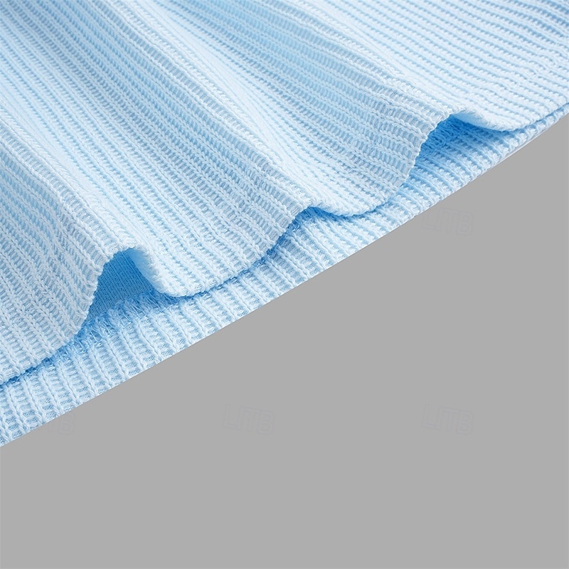 Męskie Koszula golfowa dzianinowe polo Biznes Codzienny Klasyczny Krótki rękaw Urlop Moda Kolorowy blok Guziki Dzianiny Lato Wiosna Regularny Biały Burgundowy Khaki Szary Jasnoniebieski Koszula 2025 - $22.99 –P9