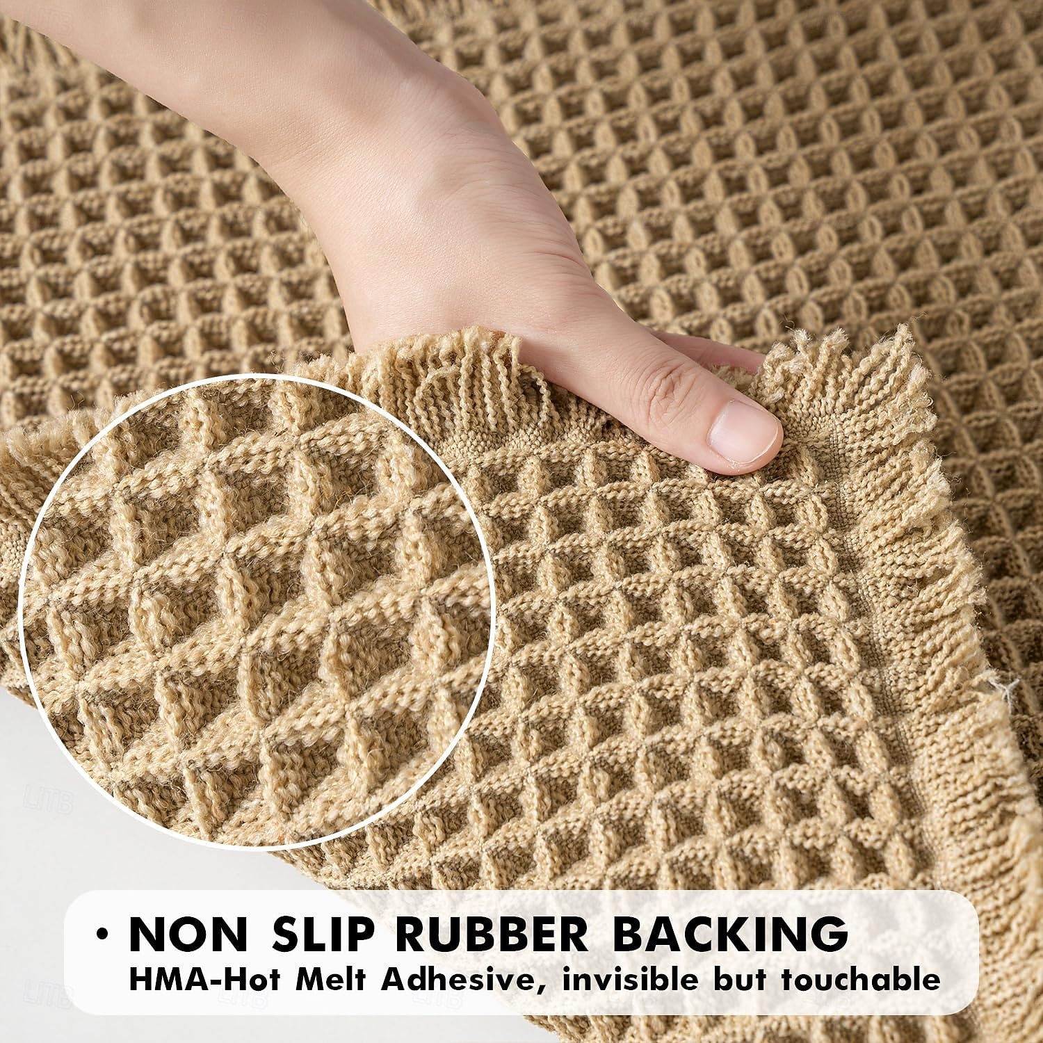 Waffle Bathroom Rugs, Boho Bath Rugs Non Slip Washable, Super Absorbent Bath Mats, Ultra Soft Rubber Backed Shower Mats for Bathroom Floor, Tub and Shower, Brown 2026 - $18.99 –P3
