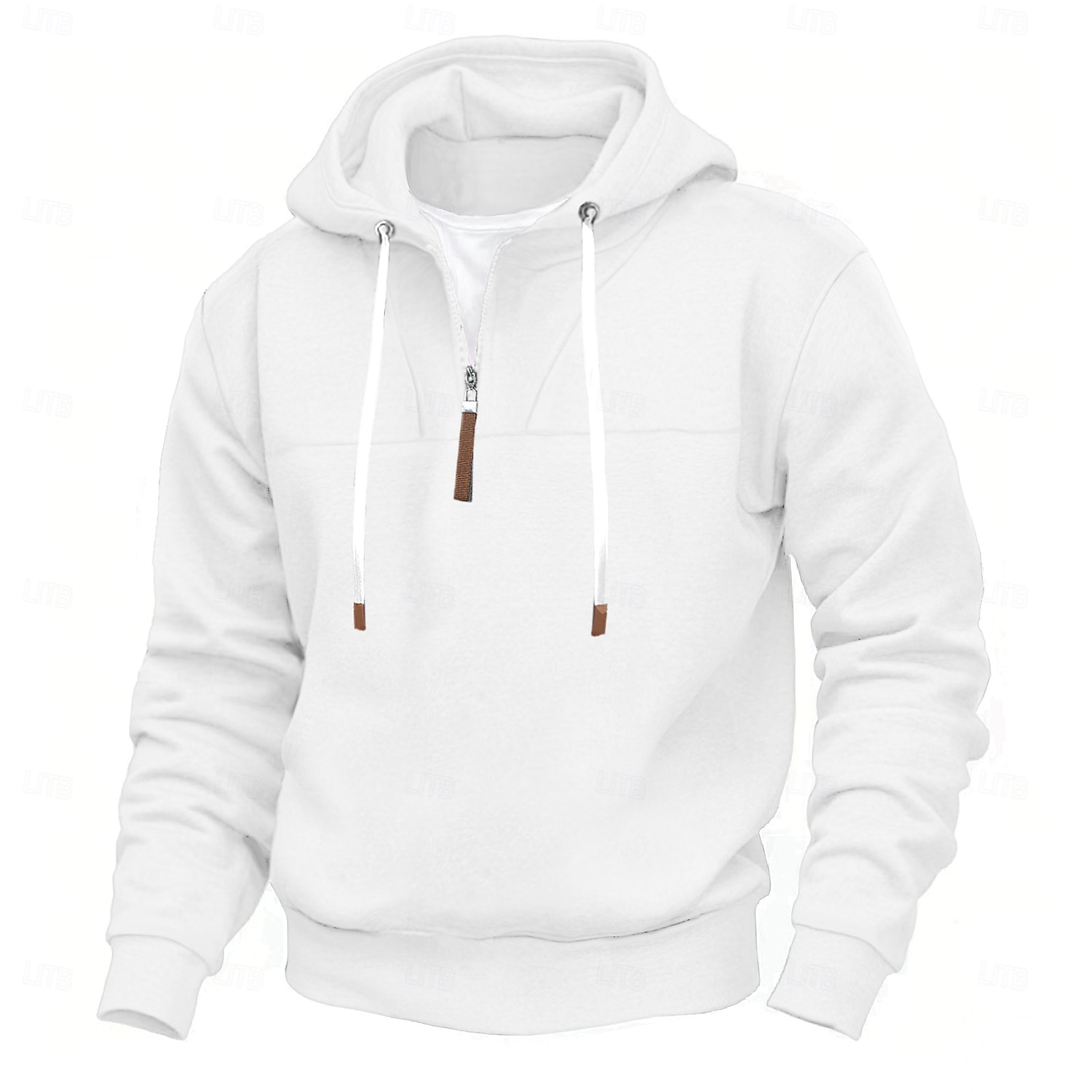 Men's Hoodie Quarter Zip Hoodie Black White Red Navy Blue Khaki Hooded Plain Sports & Outdoor Daily Holiday Streetwear Cool Casual Spring &  Fall Clothing Apparel Hoodies Sweatshirts  2025 - $26.99 –P4