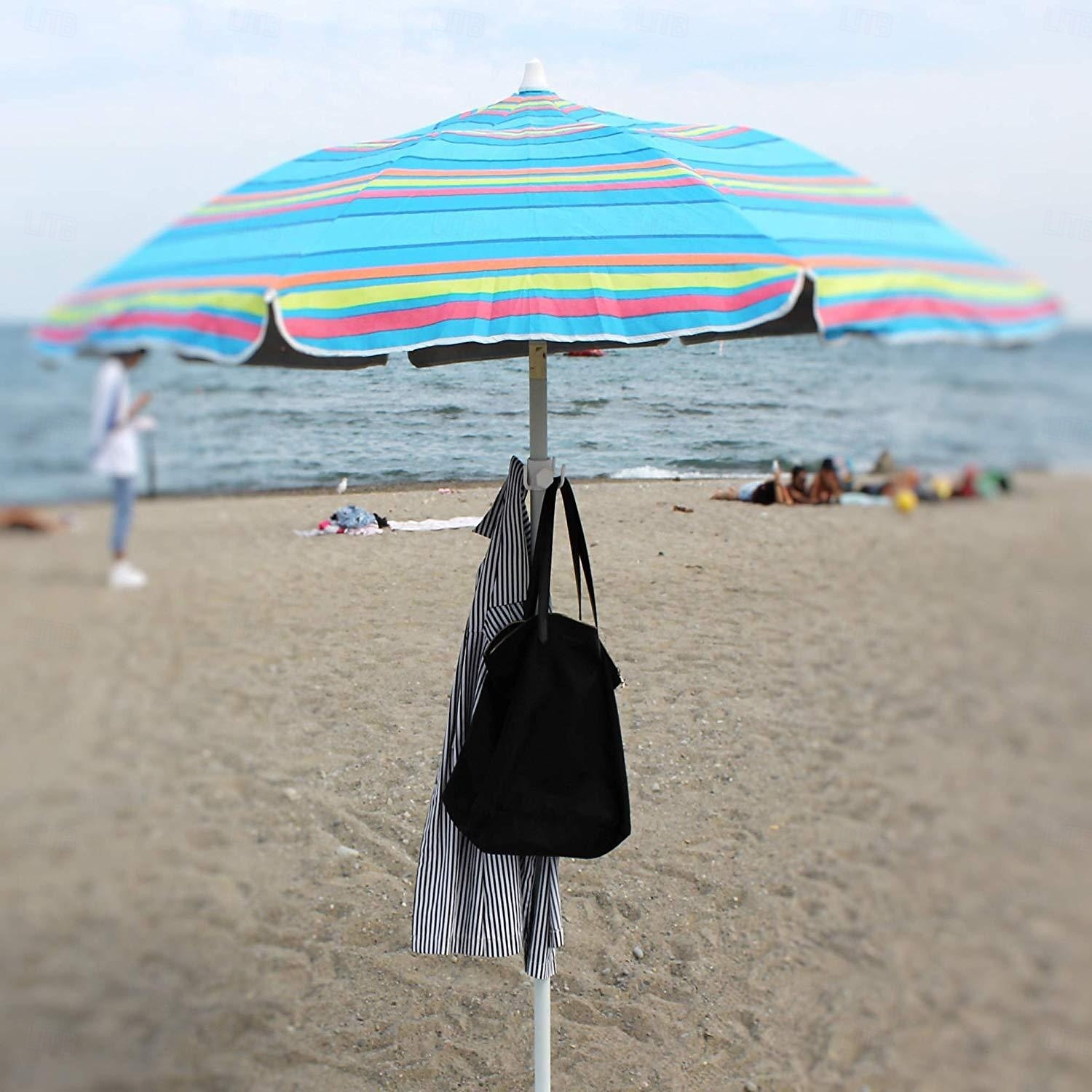 strandparasollkrok fyra hörn strandparasollkroklås för handdukar väskor hattar tälttillbehör krok 2025 - $6.99 –P4