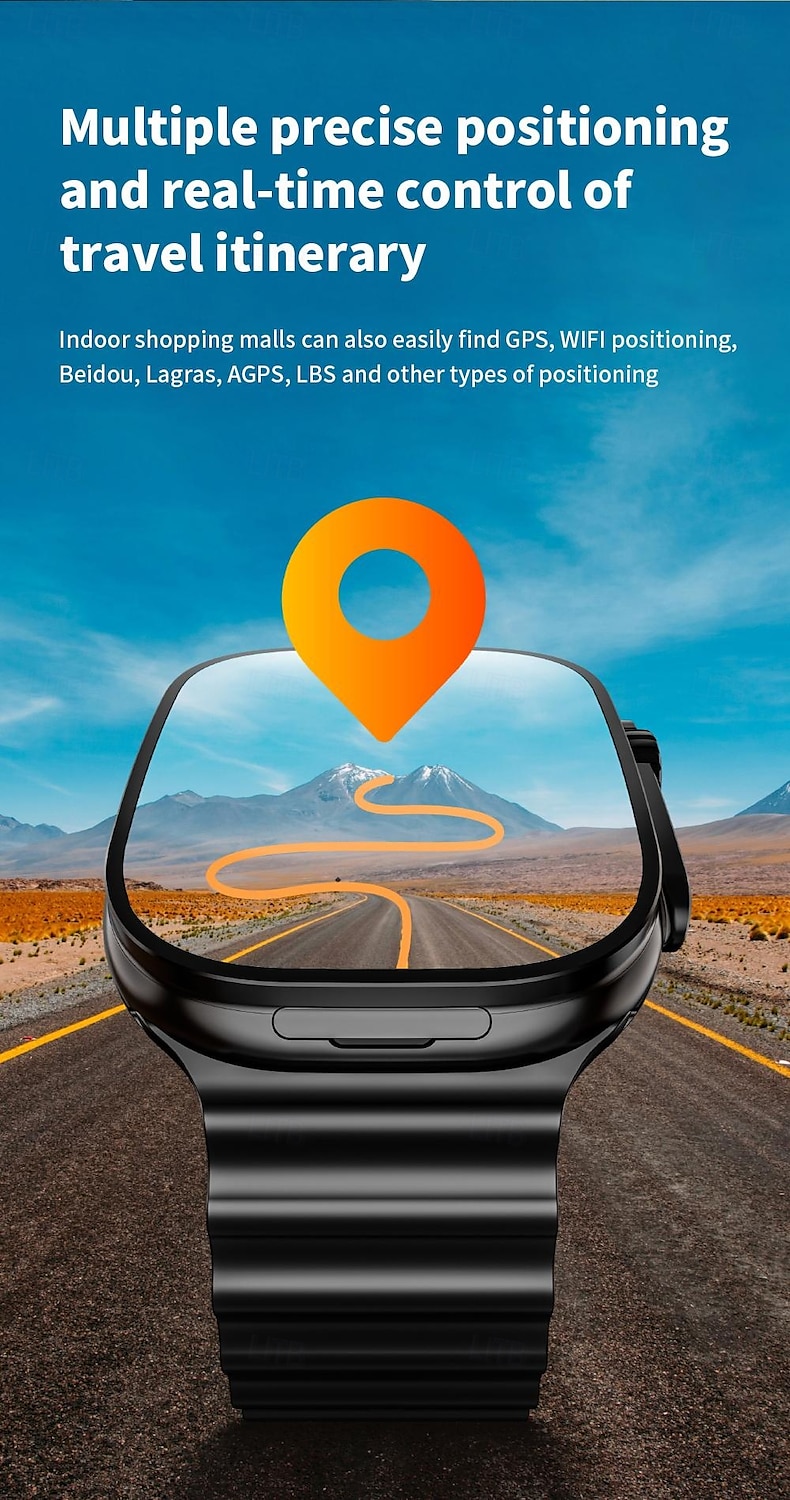 Умные часы LOKMAT XH12C 4G LTE телефон GPS монитор сердечного ритма Bluetooth Android iOS 2.06" 2025 - $113.99 –P17