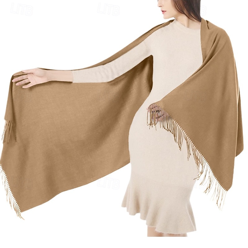 xale de pashmina macio e sedoso envolve lenço de cores sólidas para vestidos de noite de casamento de 2025 por $15.49 –P17