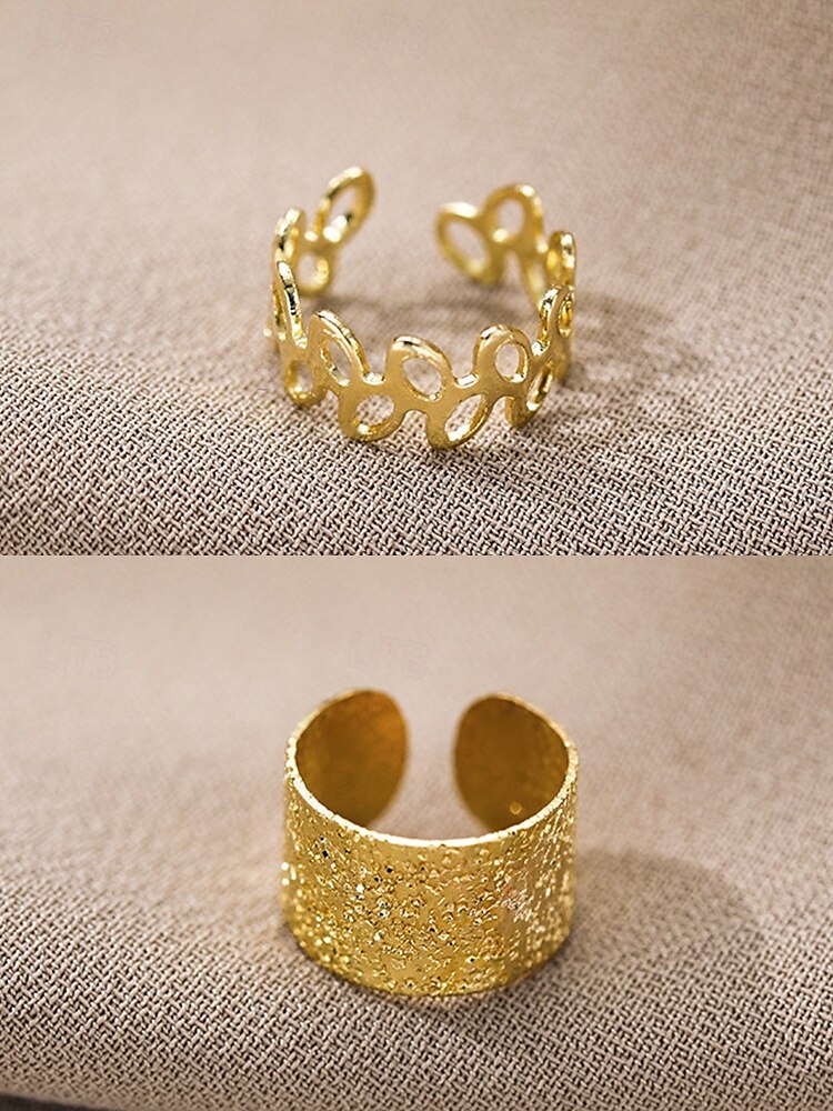 Gold Ear Cuff Set – Non-Piercing Alloy Ear Wraps with Unique Design, Minimalist Style for Women, Perfect for Parties, Everyday Wear and Gifts 2025 - $7.99 –P6