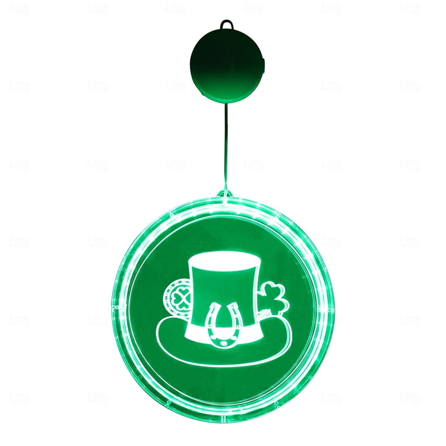 St. Patrick's Day Decorative Window Light - Battery Powered Suction Cup Hanging Light for Irish Festival Decoration 1pc 2025 - $19.49 –P2